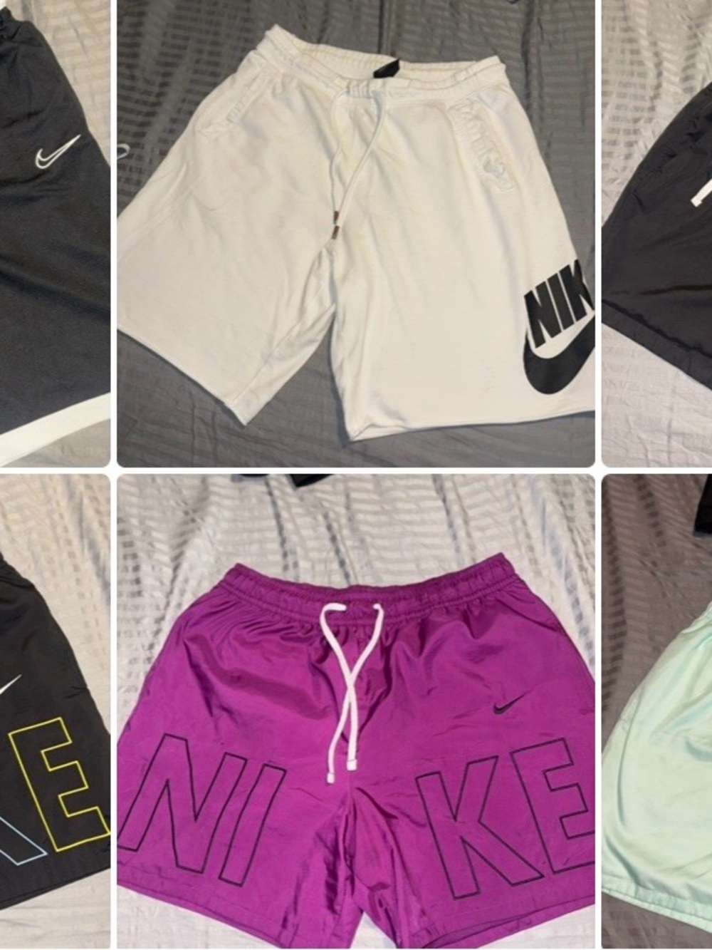 Nike Kids Purple Drawstring Athletic Shorts